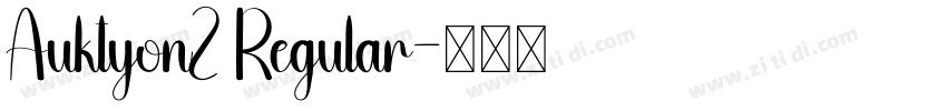 AuktyonZ Regular字体转换